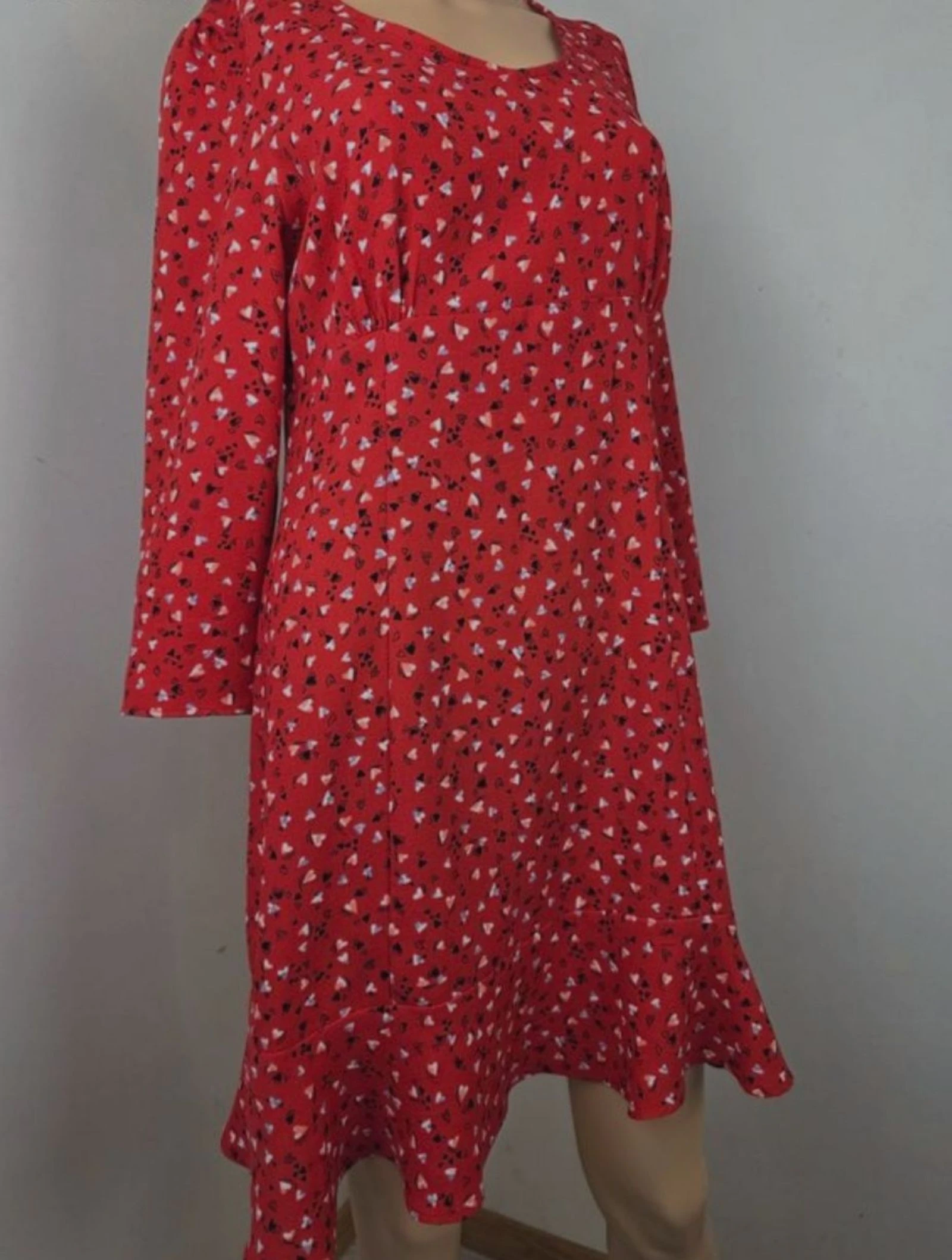 Romantic small heart pattern dress Naf Naf Size 38 (M) – photo 2